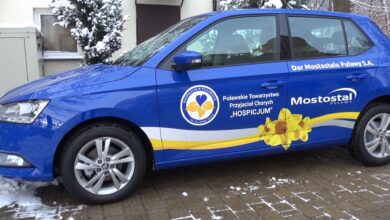 Photo of Hospicjum otrzymało samochód od Mostostalu [VIDEO]