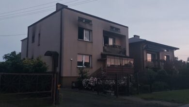 Photo of Pożar domu w gminie Żyrzyn